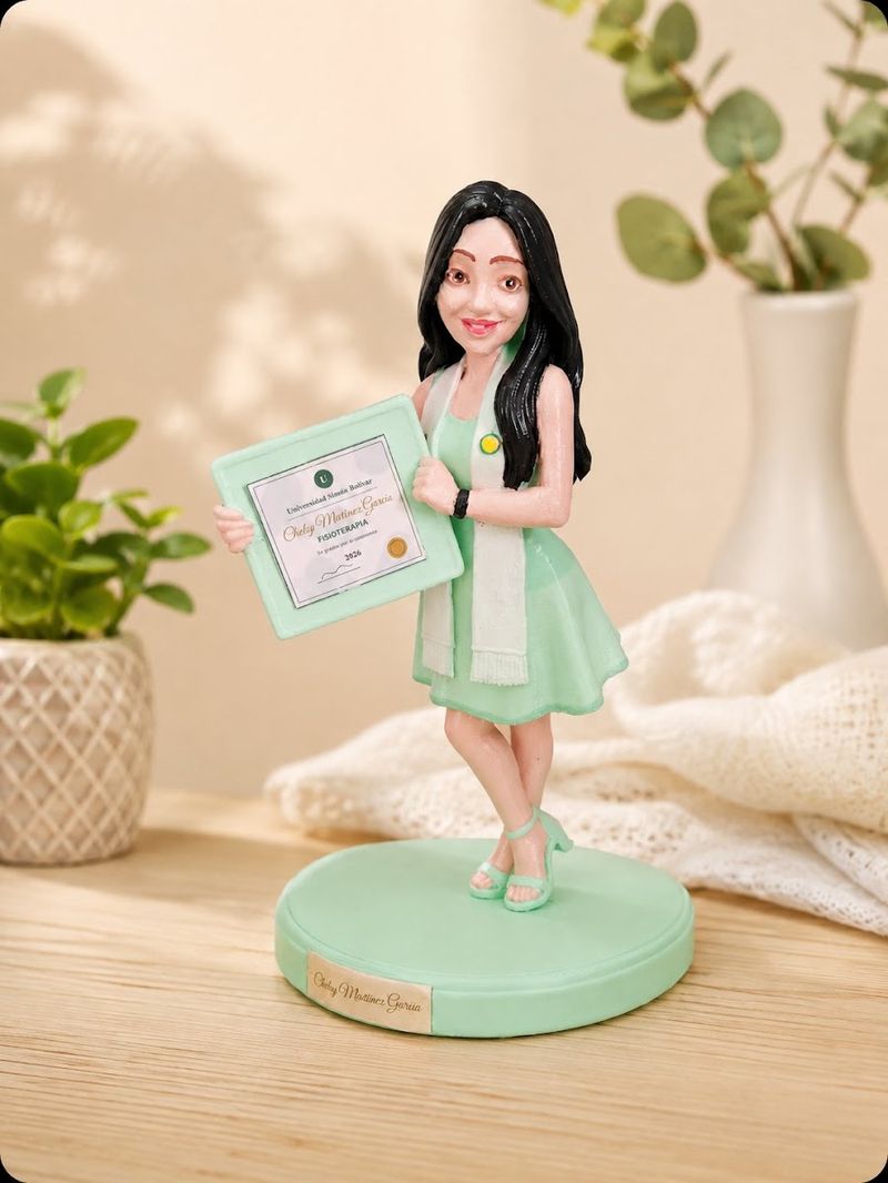 Figura de Graduación Personalizada impreso en 3D con material reciclado