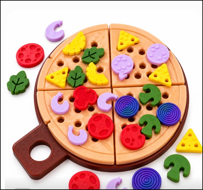 Pizza Enroscable impreso en 3D con material reciclado