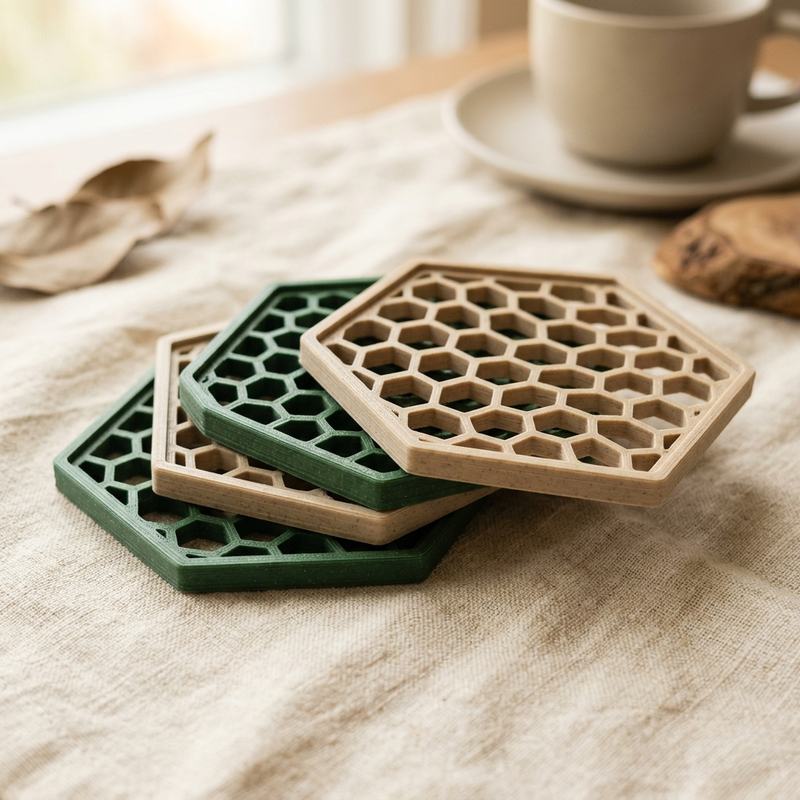 Posavasos Hexagonales x4